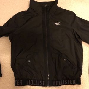 Black Hollister Windbreaker